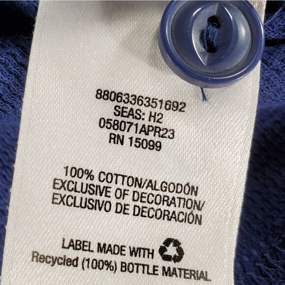 🔺️NWT Canyon River Blues Blue Long Sleeve Thermal Top Medium - Picture 7 of 8